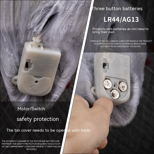 Halloween Event Decoration Luminescent Spider Cotton Head