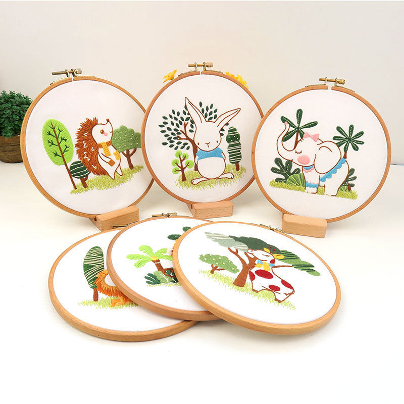 Cartoon Cute Pet Embroidery Material Package