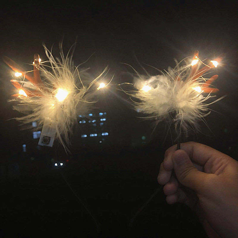 New Luminous Antler Headband Christmas Concert Headgear