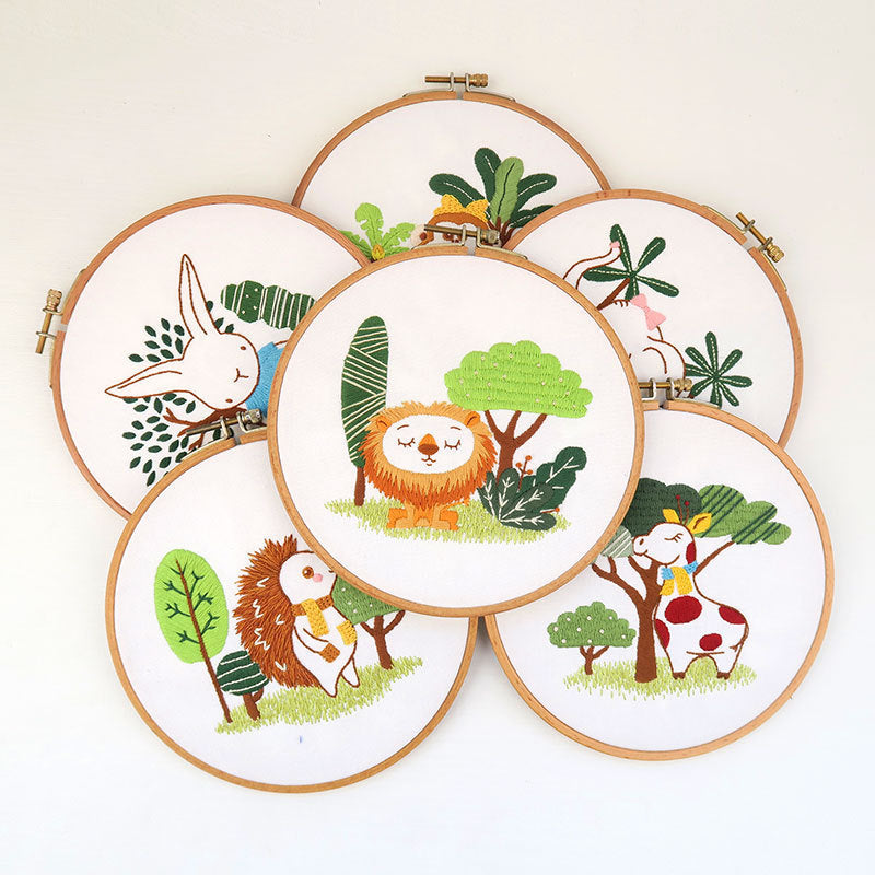 Cartoon Cute Pet Embroidery Material Package