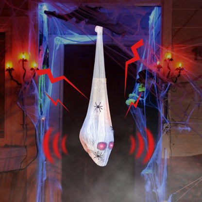 Halloween Event Decoration Luminescent Spider Cotton Head